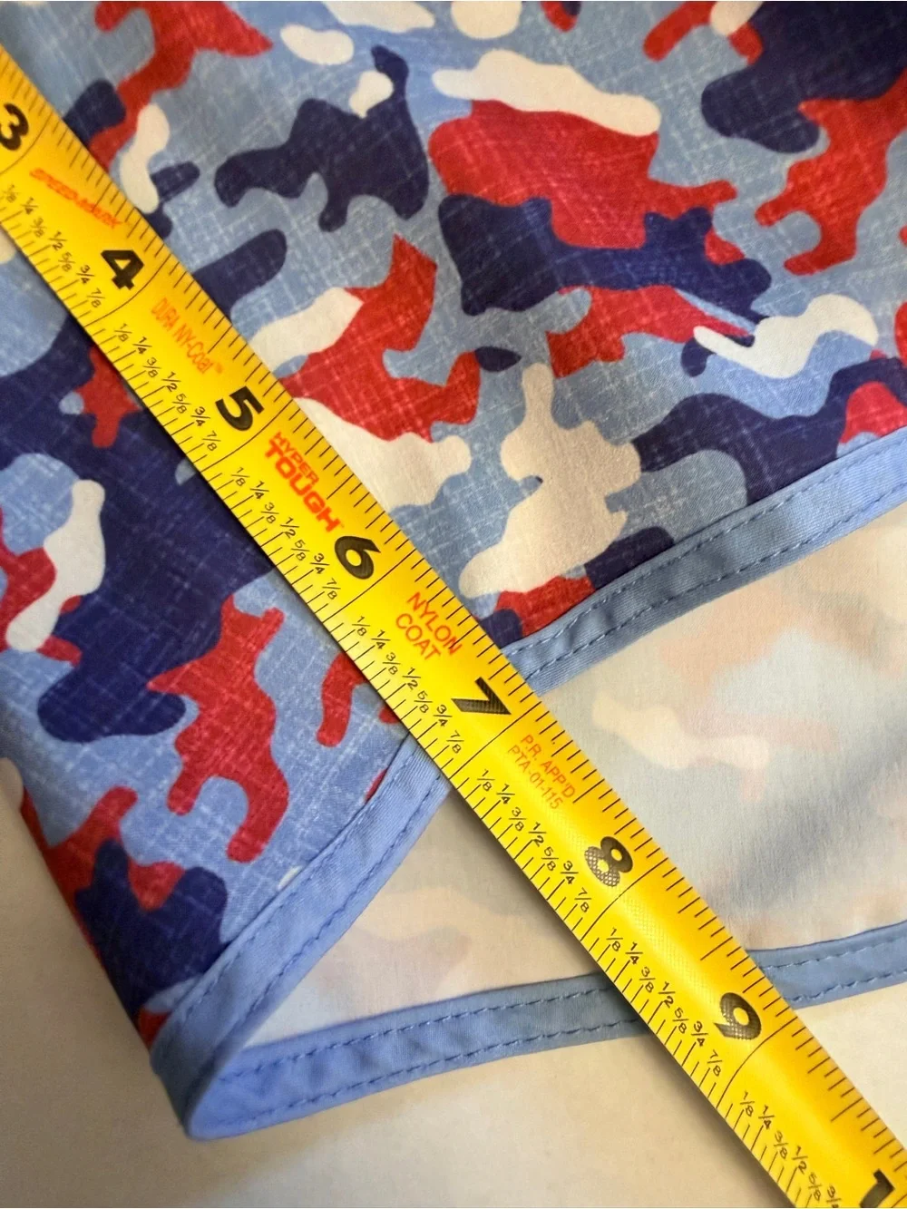 Men's Blue & Red Camo Swim Trunks